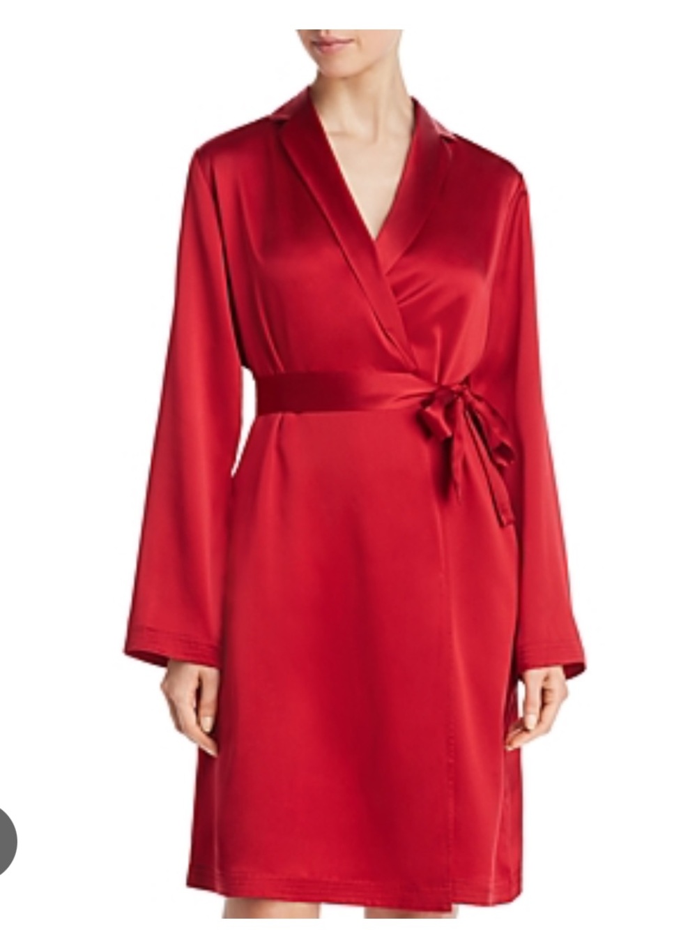 La Perla Red Silk Set! Rare XS Half Slip and Half Long-Sleeve Robe